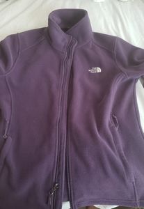 The North Face Purple Zip Up Fleece Jacket Lg